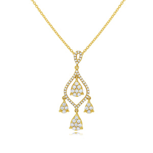 0.65ct Diamond Pendant set in 14KT Yellow Gold / P09384A