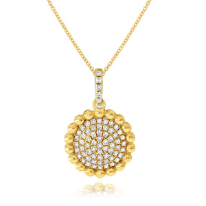 0.20ct Diamond Pendant set in 14KT Yellow Gold / P12660A
