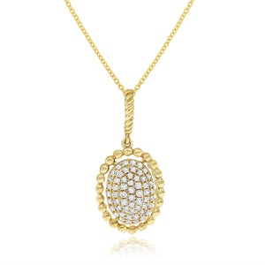 0.23ct Diamond Pendant set in 14KT Yellow Gold / P13911A