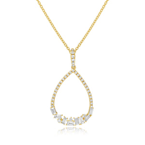 0.38ct Diamond Pendant set in 14KT Yellow Gold / P15415A
