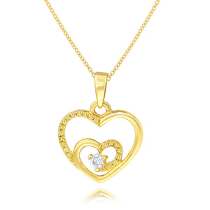 0.12ct Diamond Pendant set in 14KT Yellow Gold / P18291A