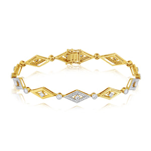 1.15ct Diamond Bracelet set in 14KT Yellow Gold / PLBL11153A