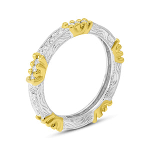 0.27ct Diamond Ring set in 14KT White and Yellow Gold / R13846