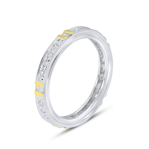 0.22ct Diamond Ring set in 14KT White and Yellow Gold / R13850