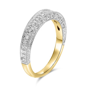 0.45ct Diamond Ring set in 14KT Yellow Gold  / R4546G