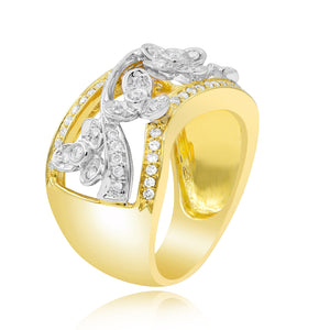 0.47ct Diamond Ring set in 18KT White and Yellow Gold / R5277
