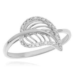 0.08ct Diamond Ring set in 14KT White Gold / R54356B