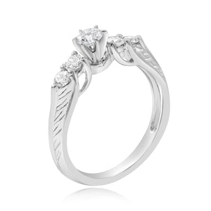 0.60ct Diamond Ring set in 14KT White Gold / R8424E