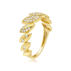 0.30ct Diamond Ring set in 14KT Yellow Gold / RA25742