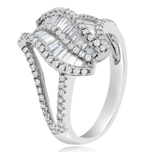 1.00ct Diamond Ring set in 14KT White Gold / RA863A