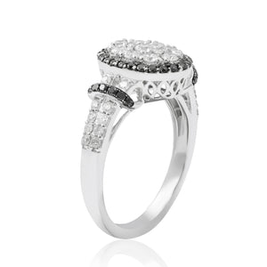 0.72ct White and 0.35ct Ice Diamond Ring set in 18KT White Gold / RC859