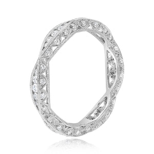 0.64ct Diamond Ring set in 18KT White Gold / RD917FC