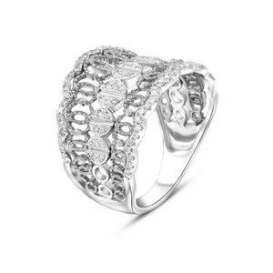 0.35ct Diamond Ring set in 14KT White Gold / RH987