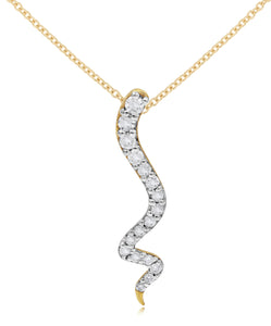 0.23ct Diamond Pendant set in 14KT Yellow Gold / S41238A