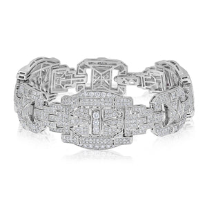 8.75ct Diamond Bracelet set in 18KT White Gold  / S45259