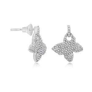 0.46ct Diamond Earrings set in 14KT White Gold / SE1D0401