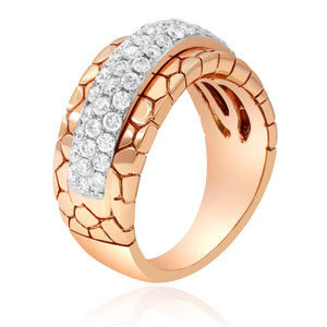 1.06ct Diamondt Ring set in 14KT Rose and White Gold / SR028115