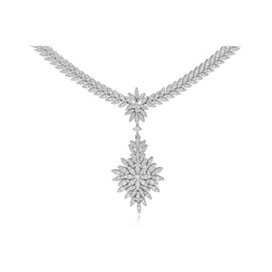 3.61ct Diamond Necklace set in 18KT White Gold / THKN176