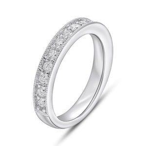 0.62ct Diamond Ring set in 14KT White Gold / WEHT7185