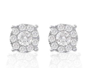 0.80ct Diamond Earrings set in 14KT White Gold / FER4159A2