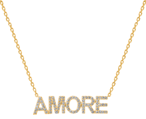 0.32ct Diamond 'Amore' Necklace set in 14KT White Gold / N25569B