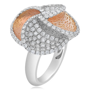 1.93ct Diamond Ring set in 18KT White and Rose Gold / RB954