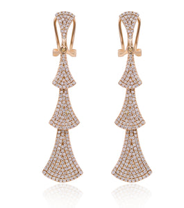1.55ct Diamond Earrings set in 14KT Rose Gold / S47351A